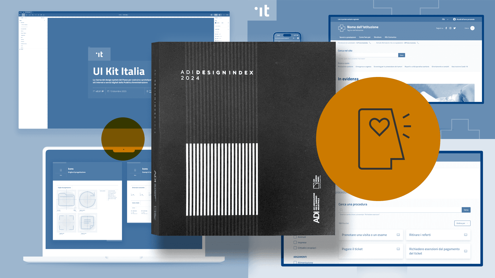 UI Kit Italia e Modello ASL selezionati nell'ADI Design Index 2024